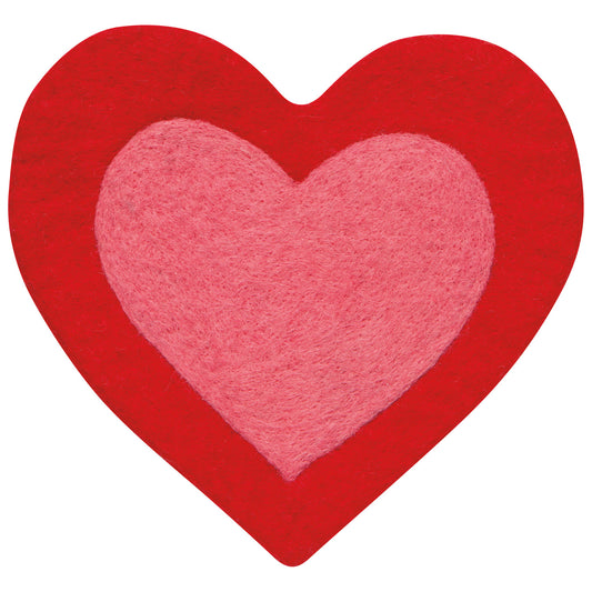NOW Designs Felt Trivet: Heart