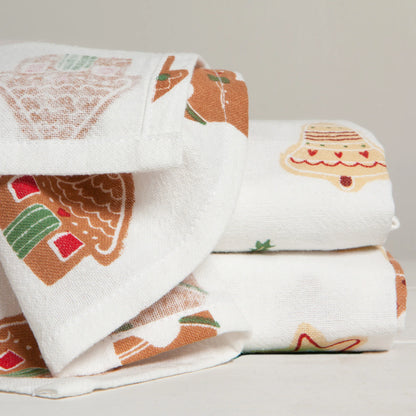 NOW Designs Floursack Towels (Set of 3): Baker's, Christmas Cookies