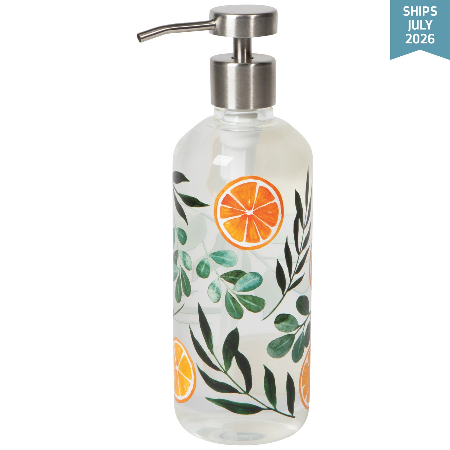 NOW Designs Glass Soap Pump: Cedar & Citrus