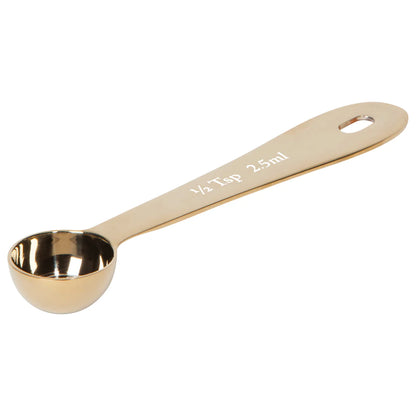 NOW Designs Measuring Spoon Set: Gold