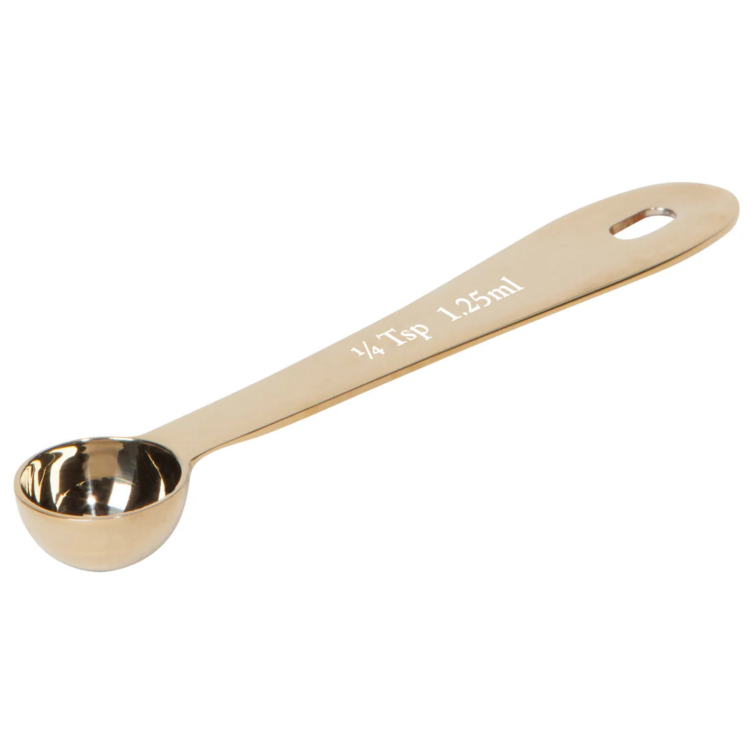 NOW Designs Measuring Spoon Set: Gold