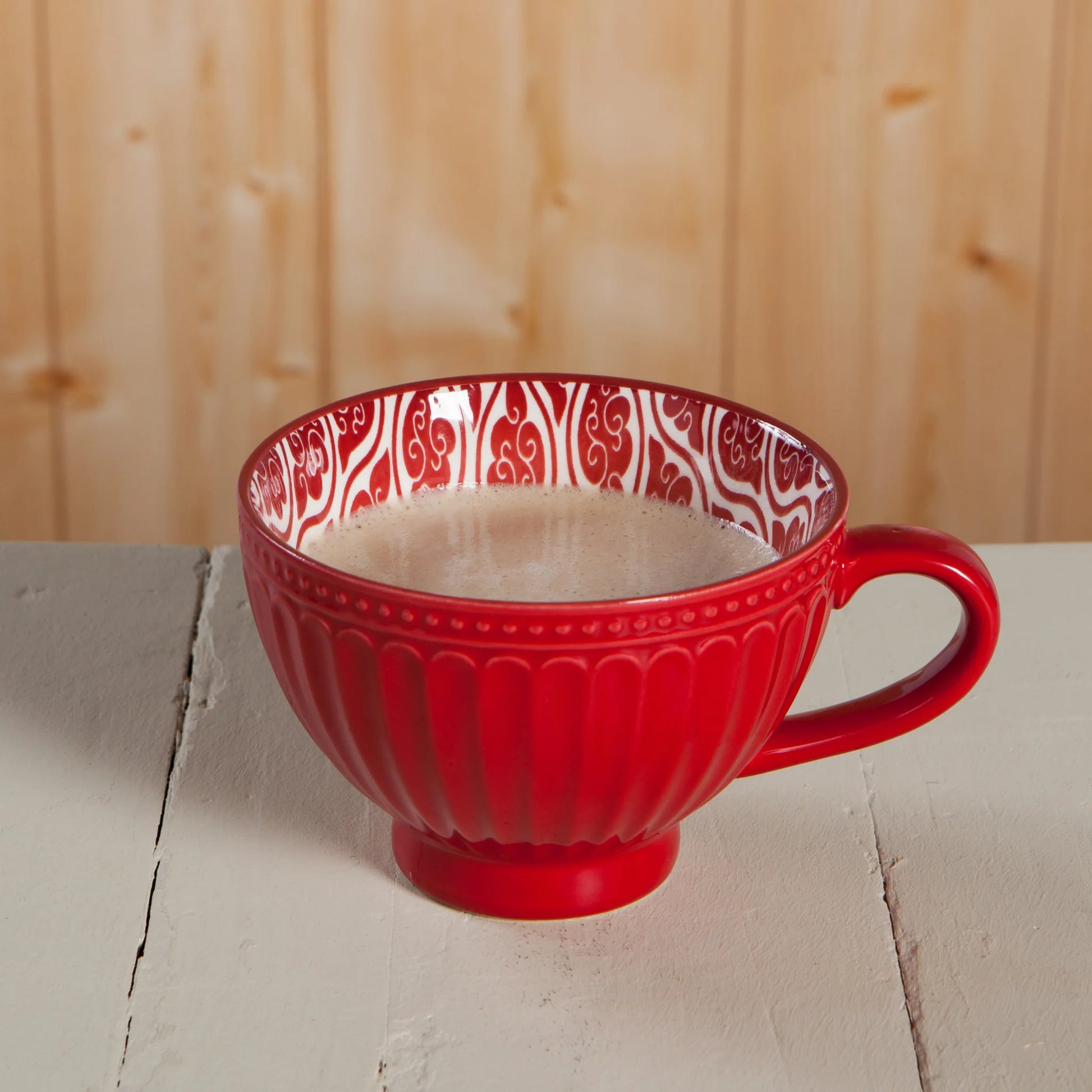 NOW Designs Mug: Latte, Carmine