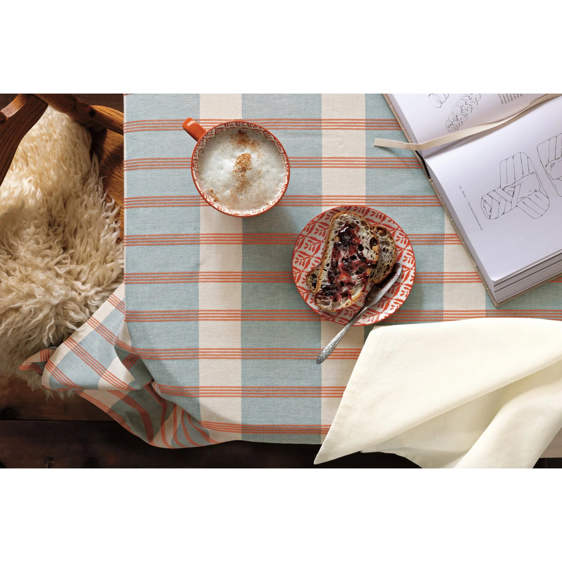 NOW Designs Mug: Latte, Copper Leaves