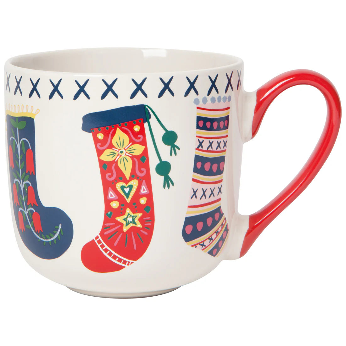 NOW Designs Mug and Dishtowel Set: Winter Woolens