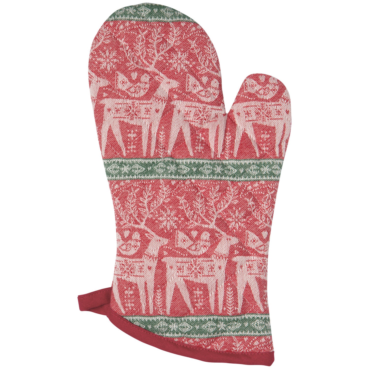 NOW Designs Oven Mitt: Jacquard, Folk Forest