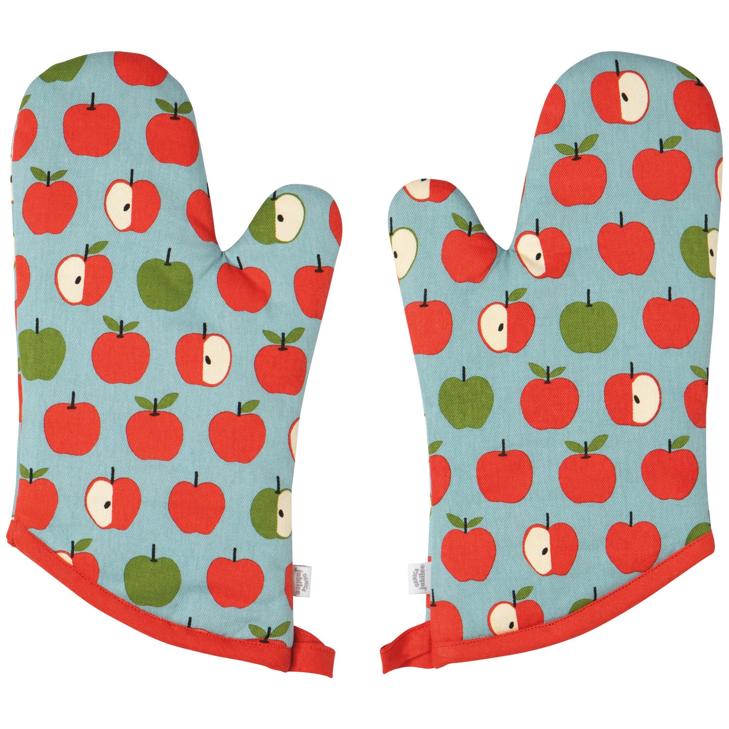 NOW Designs Oven Mitts (Set of 2): Apple A Day