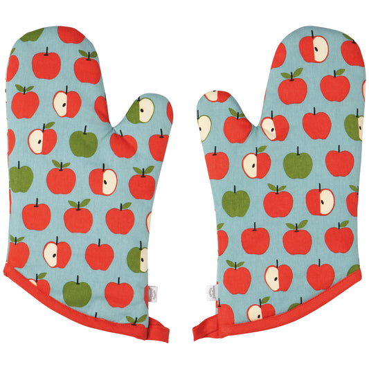 NOW Designs Oven Mitts (Set of 2): Apple A Day
