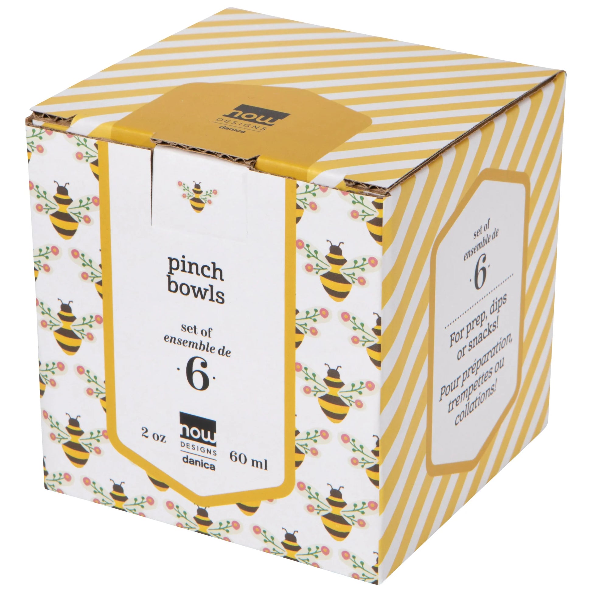 NOW Designs Pinch Bowls (Set of 6): Bee Garden