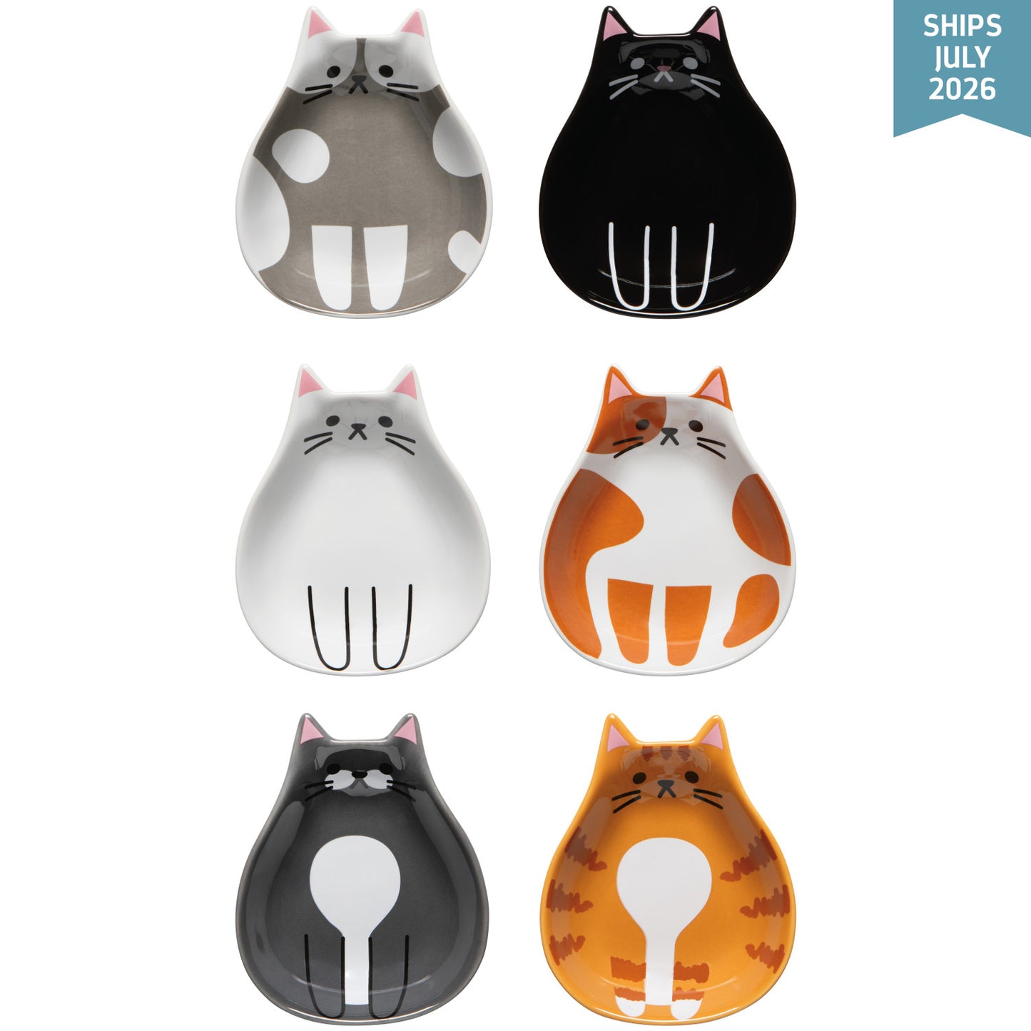 NOW Designs Pinch Bowls (Set of 6): Cat Club