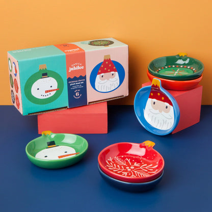 NOW Designs Pinch Bowls (Set of 6): Christmas Charms