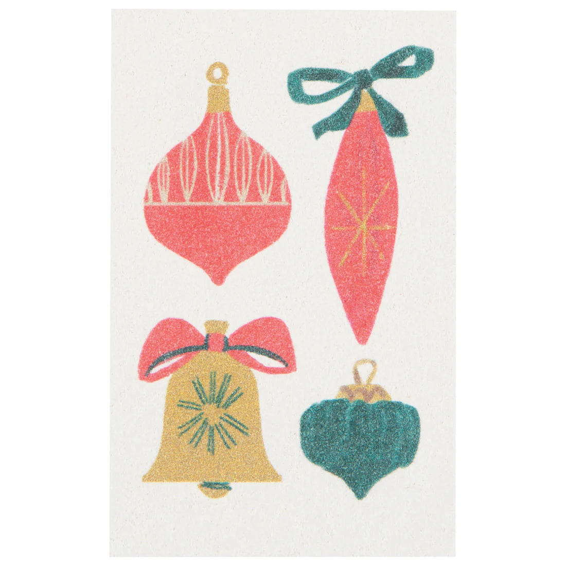 NOW Designs Pop Up Sponges (Set of 4): Festive Fir