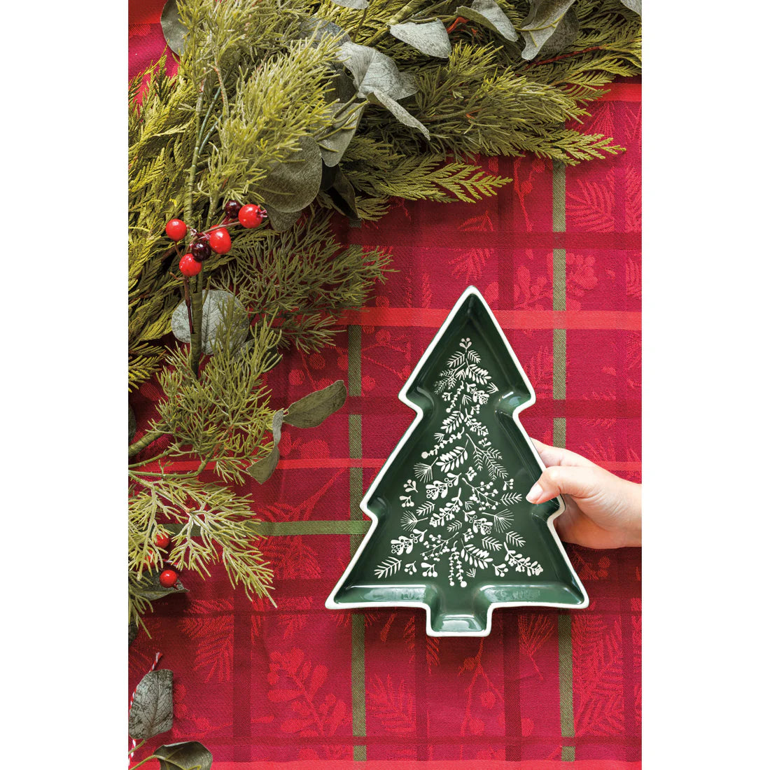 NOW Designs Shaped Tray: Winterberry