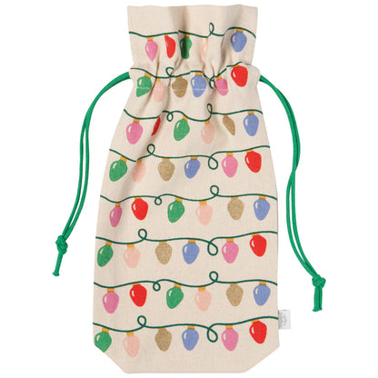 NOW Designs Wine Bags (Set of 2): Holiday Glow