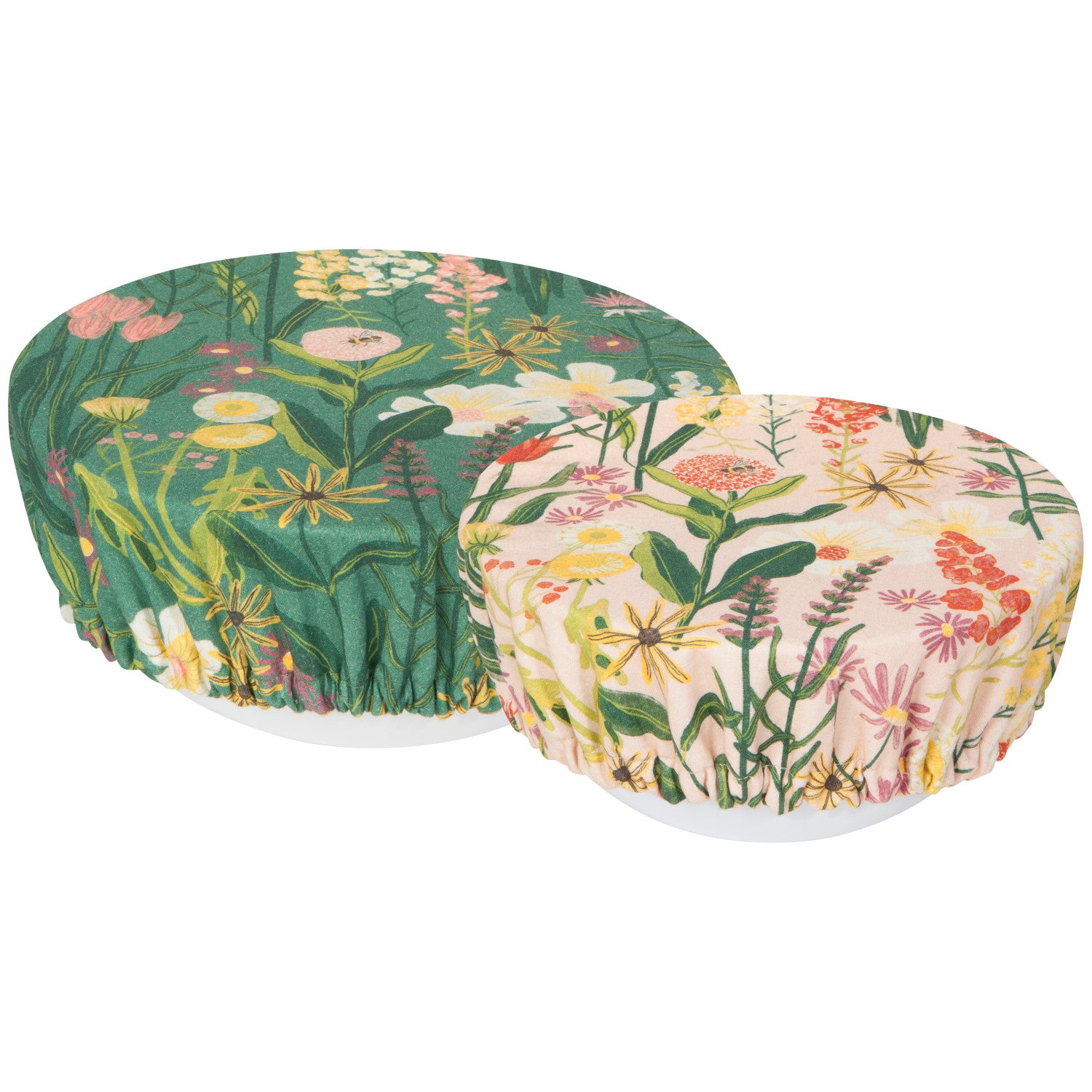 Now Designs Bowl Covers (Set of 2): Bees & Blooms