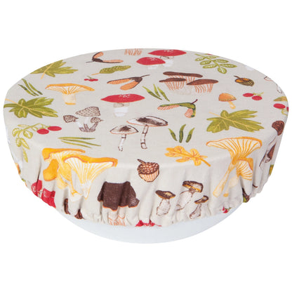 Now Designs Bowl Covers (Set of 2): Field Mushrooms
