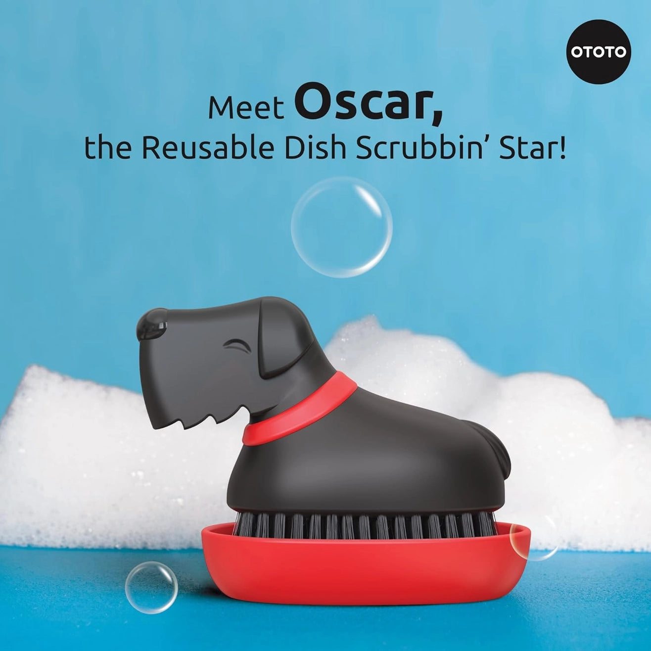 OTOTO Oscar Dog Dish Brush