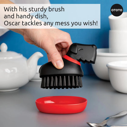 OTOTO Oscar Dog Dish Brush