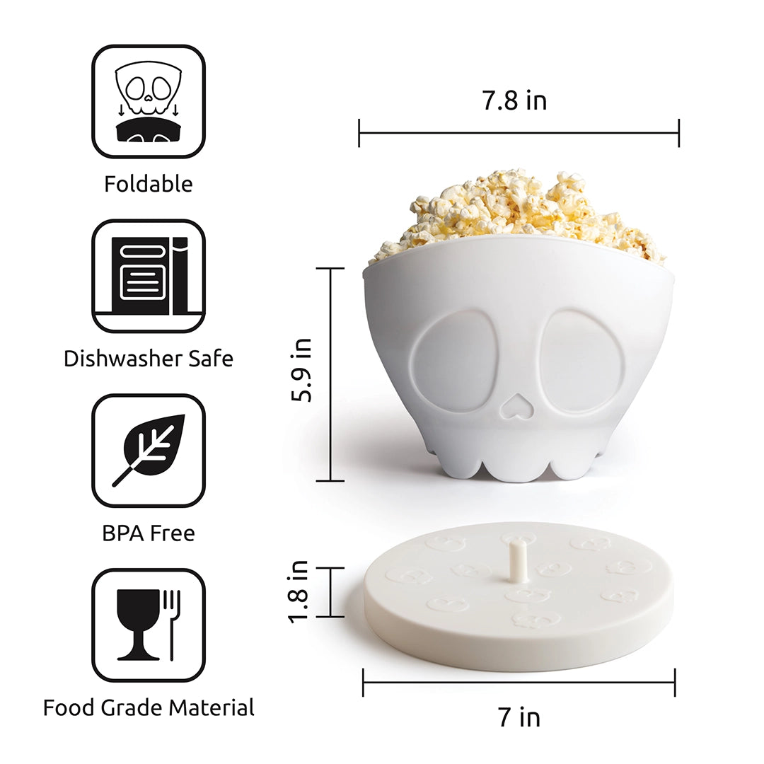 OTOTO Scary Poppins Microwave Popcorn Popper and Bowl