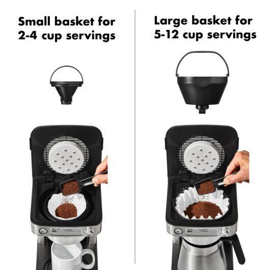 OXO Coffee Maker: 12-Cup w/Podless Single-serve Function
