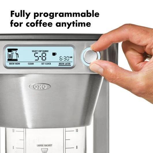 OXO Coffee Maker: 12-Cup w/Podless Single-serve Function