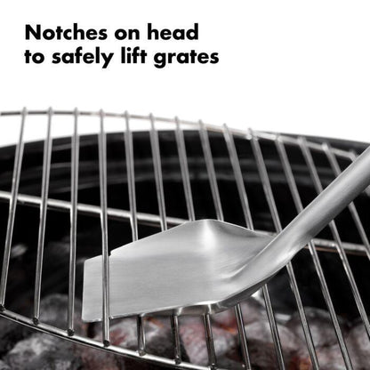 OXO Grilling Coal Shovel and Rake with Grate Lifter