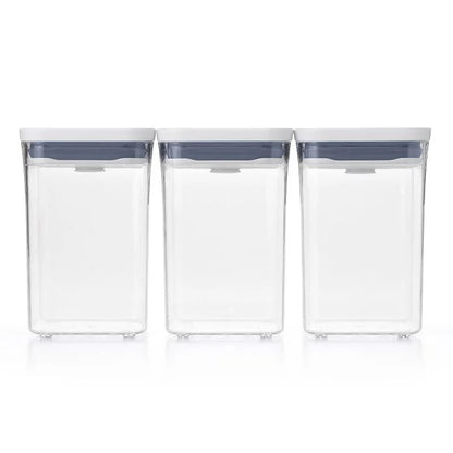 OXO Small Square POP Containers: Short, Set of 3