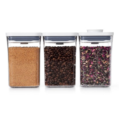 OXO Small Square POP Containers: Short, Set of 3