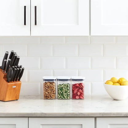 OXO Small Square POP Containers: Short, Set of 3