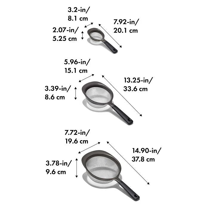 OXO Strainers (Set of 3)
