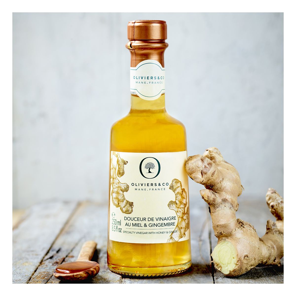 Oliviers & Co - White Wine Vinegar with Honey & Ginger