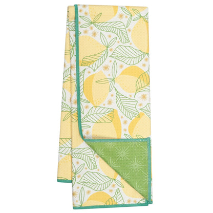Once Again Home Anywhere Towel: Reversible, RJW Lemon Sparkle