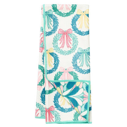 Once Again Home Anywhere Towel: Reversible, RJW Neighbors Wreath