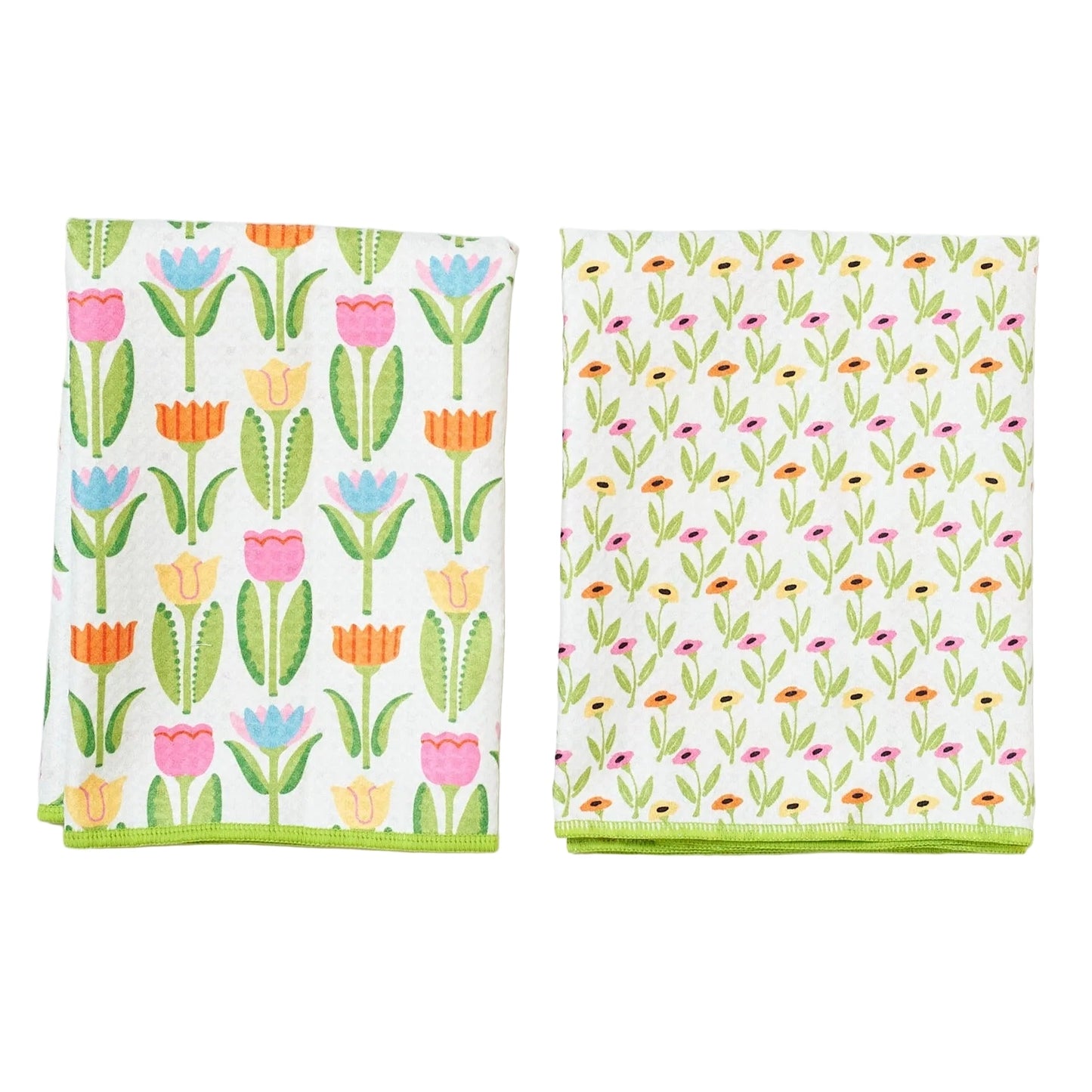 Once Again Home Double Duty Towels (Set of 2): ME Tulips