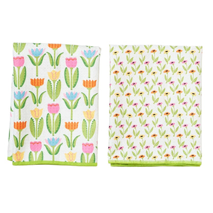 Once Again Home Double Duty Towels (Set of 2): ME Tulips