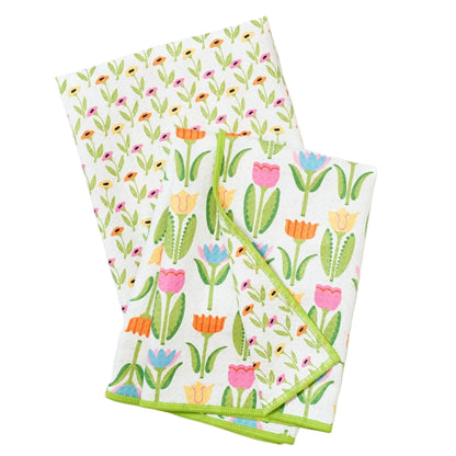 Once Again Home Double Duty Towels (Set of 2): ME Tulips