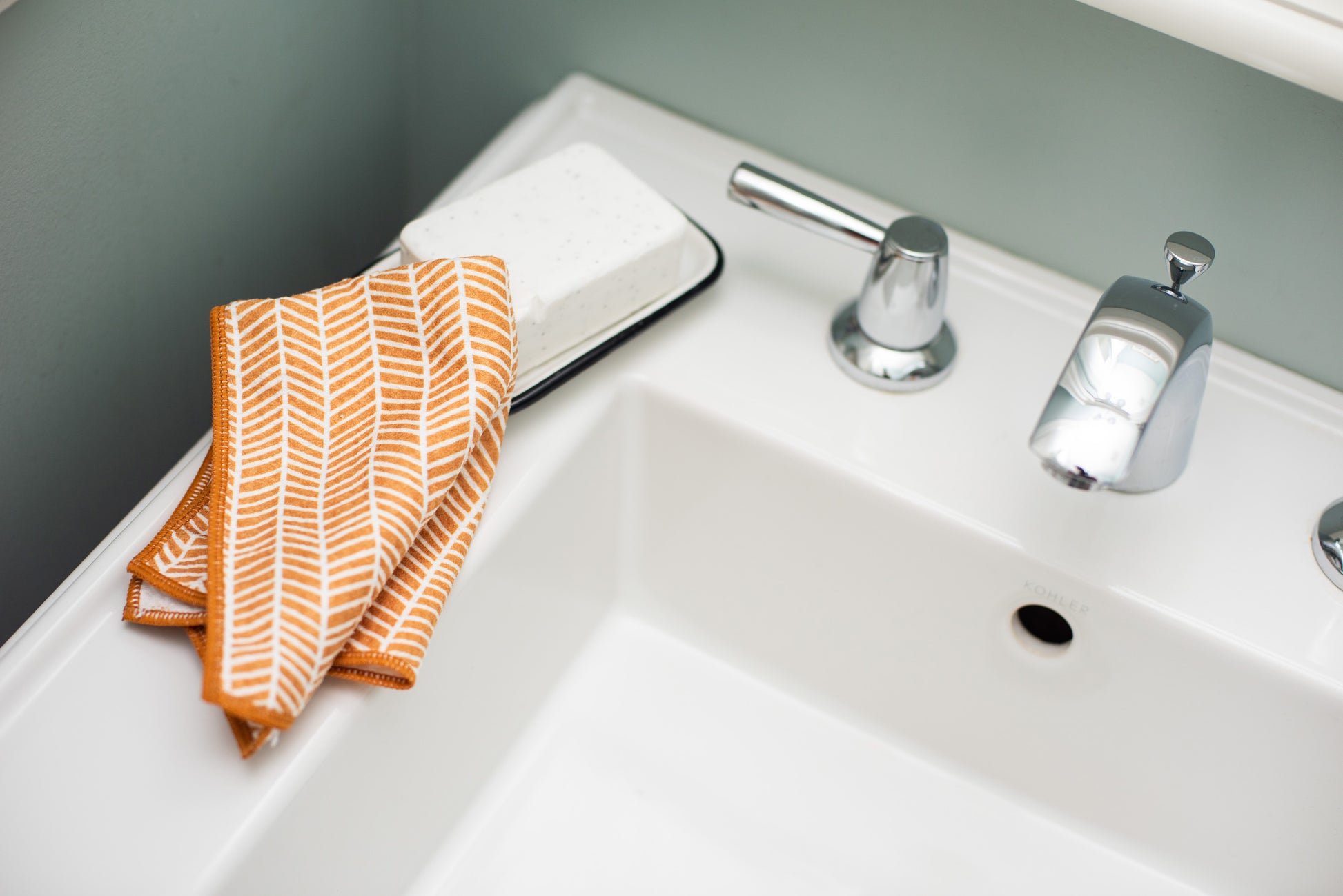 Once Again Home Mighty Mini Towels (Set of 3): Branches, Gold