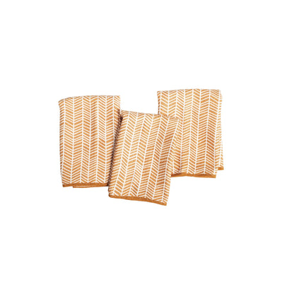 Once Again Home Mighty Mini Towels (Set of 3): Branches, Gold