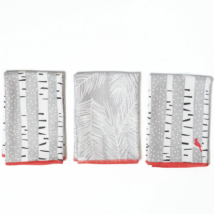Once Again Home Mighty Mini Towels (Set of 3): KN Cardinal