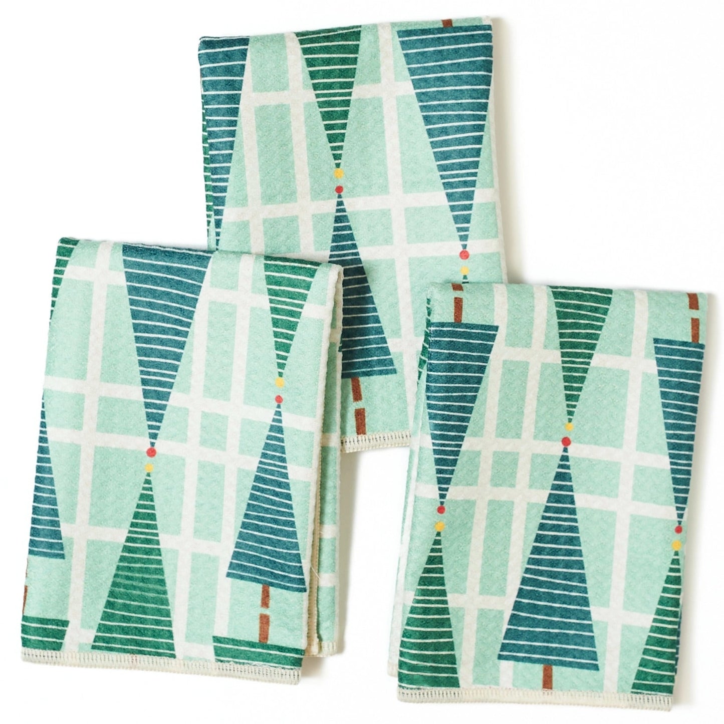 Once Again Home Mighty Mini Towels (Set of 3): RJW Stripe Tree