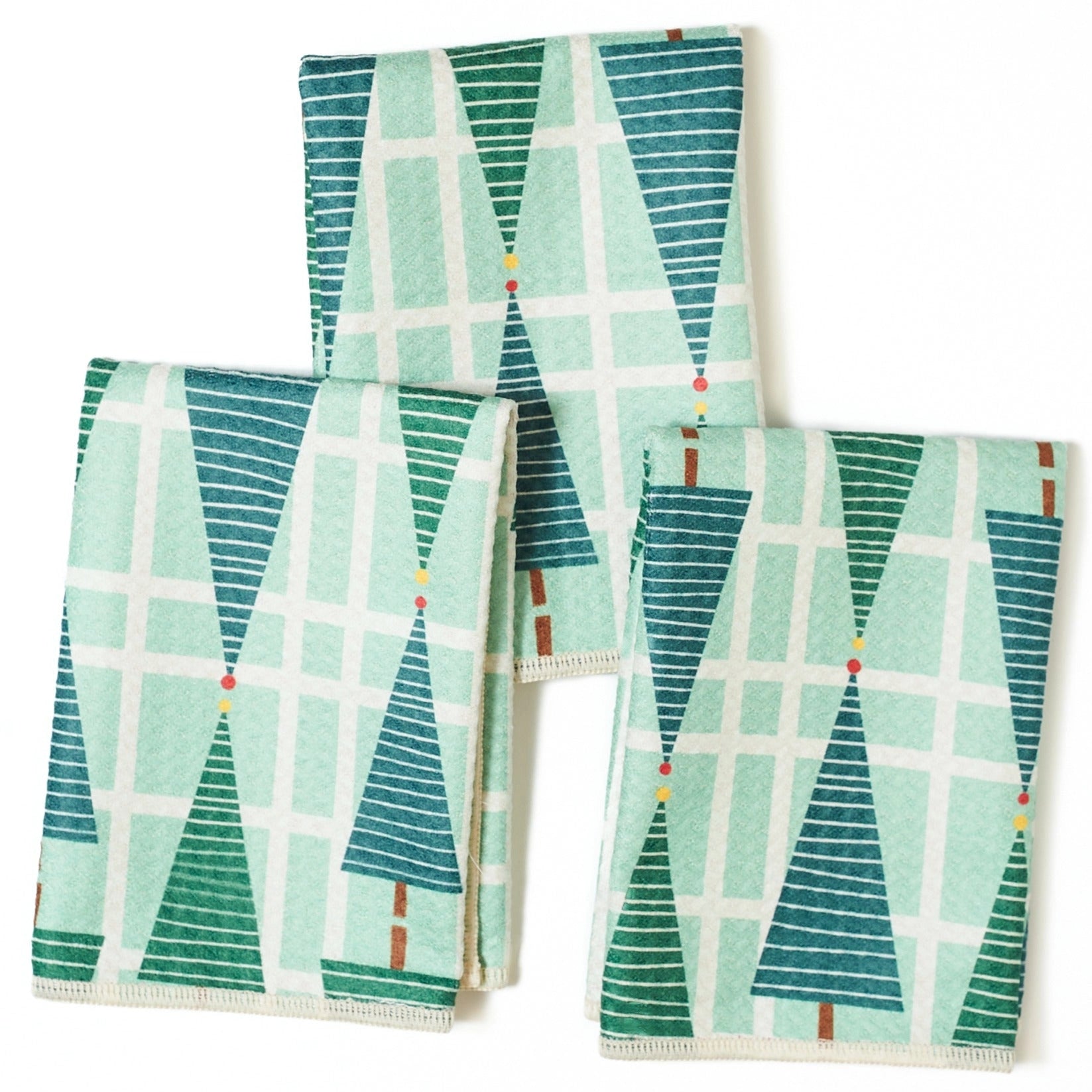 Once Again Home Mighty Mini Towels (Set of 3): RJW Stripe Tree
