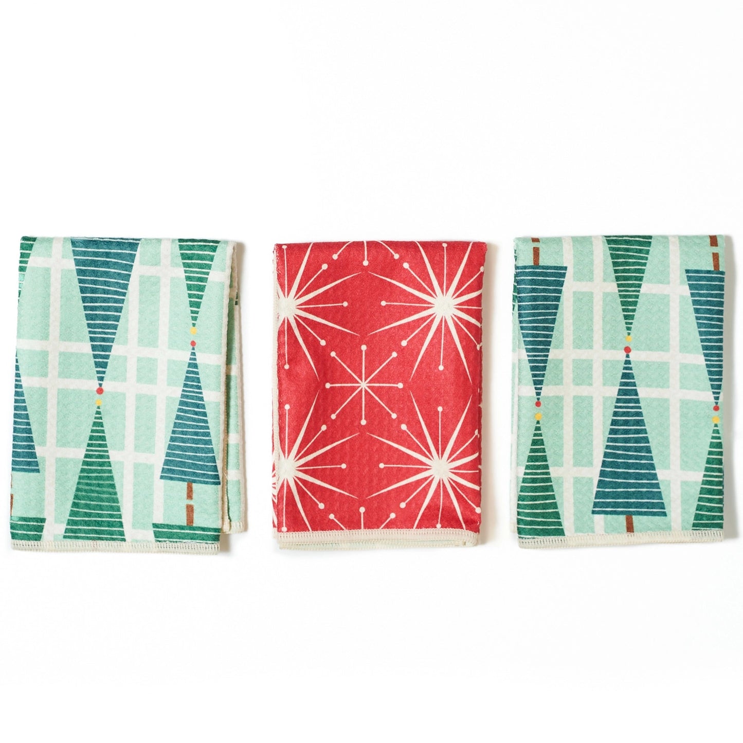 Once Again Home Mighty Mini Towels (Set of 3): RJW Stripe Tree