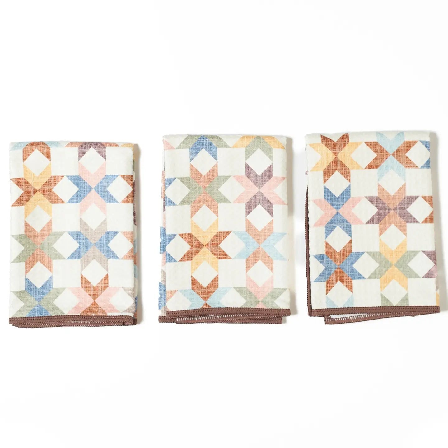 Once Again Home Mighty Mini Towels (Set of 3): Star Quilt