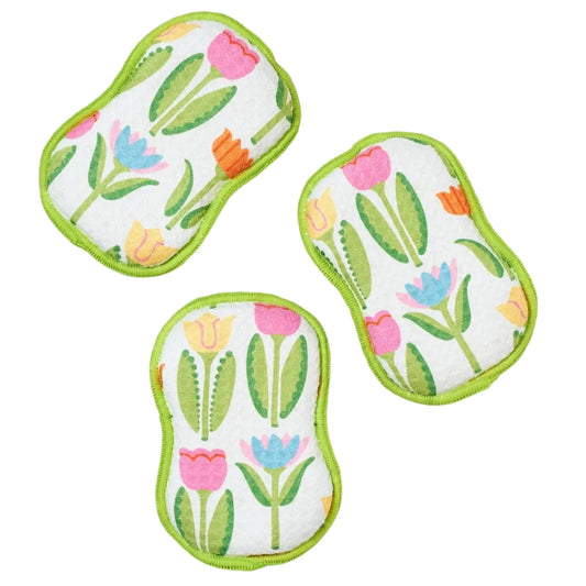 Once Again Home Sponges (Set of 3): ME Tulips