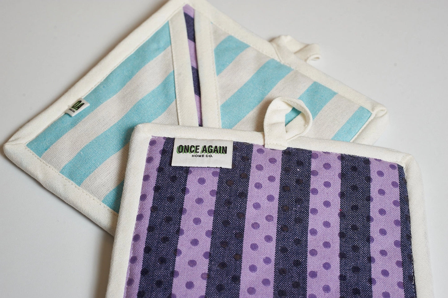 Once Again Home re:heat Potholders (Set of 2): Lavender