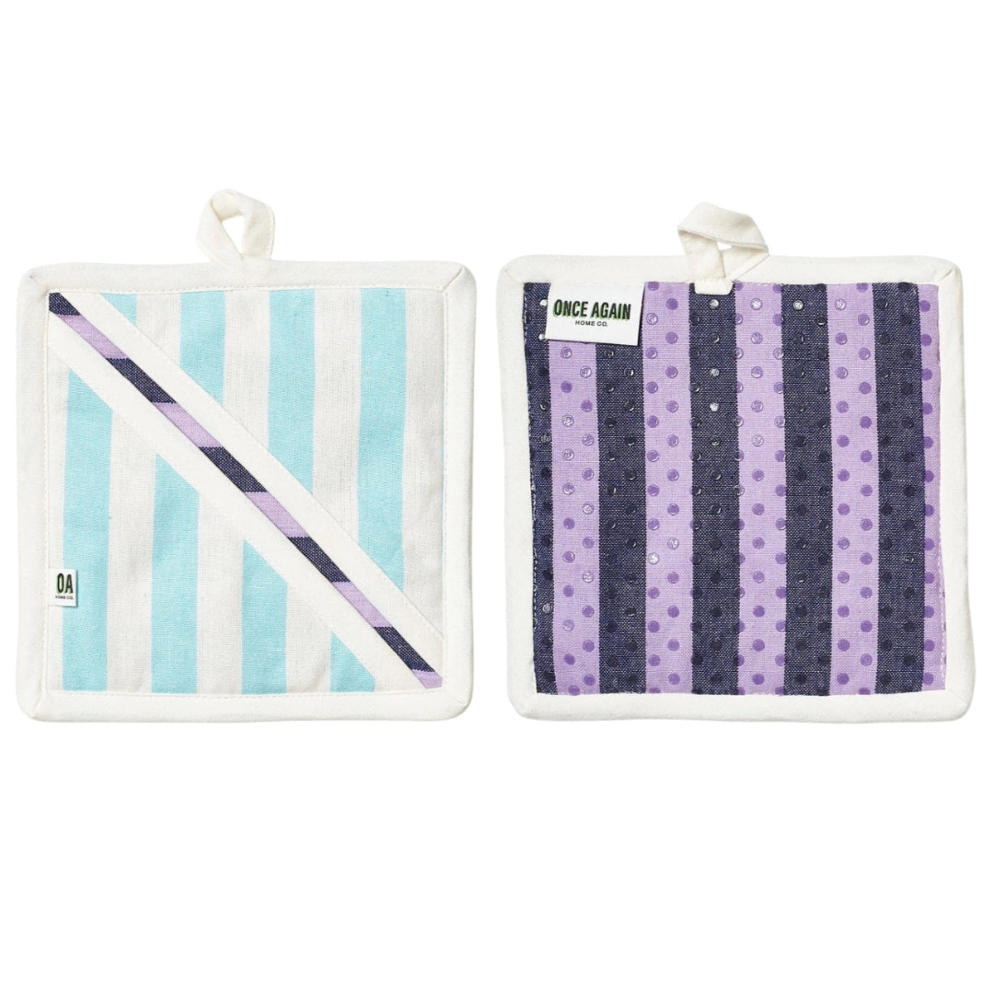 Once Again Home re:heat Potholders (Set of 2): Lavender