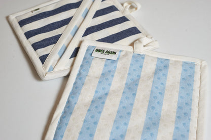 Once Again Home re:heat Potholders (Set of 2): Navy