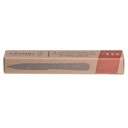 Opinel N°112 Stainless Steel Paring Knives - Set of 2