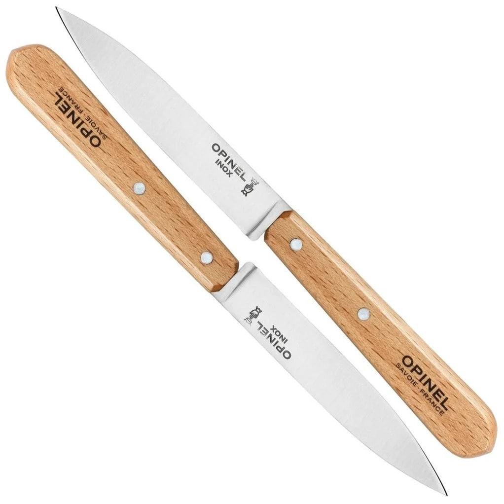 Opinel N°112 Stainless Steel Paring Knives - Set of 2