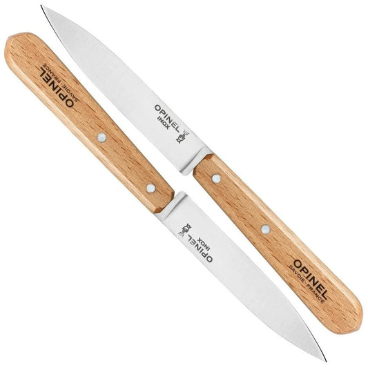 Opinel N°112 Stainless Steel Paring Knives - Set of 2