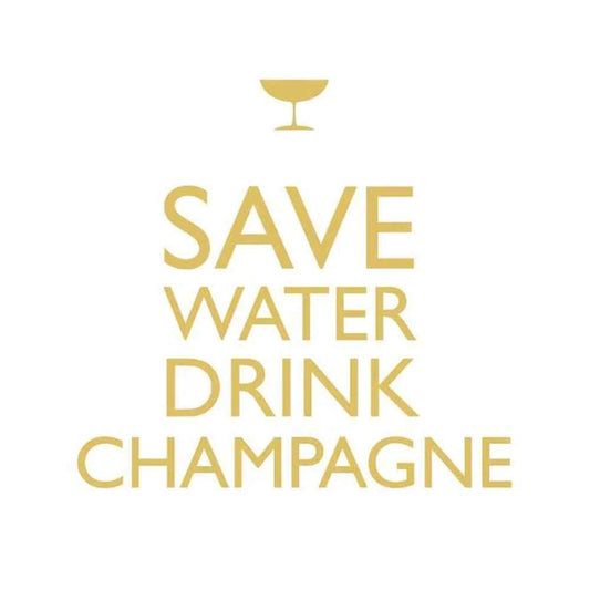 Paperproduct Designs Cocktail Napkins: Drink Champagne